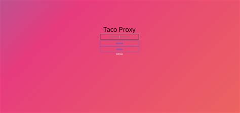 taco proxy 使い方